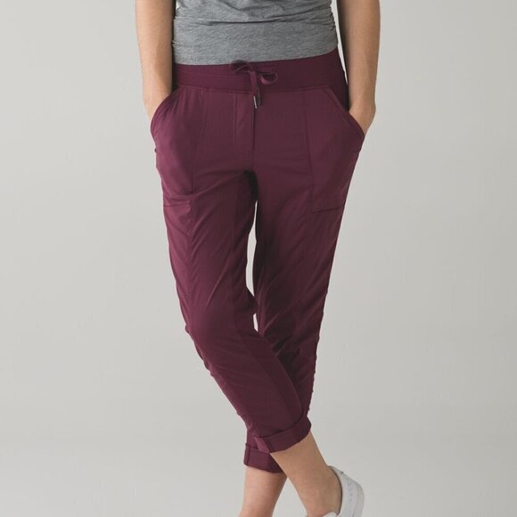 Lululemon Street To Studio Pant II - 8 Red Grape - Picture 1 of 7